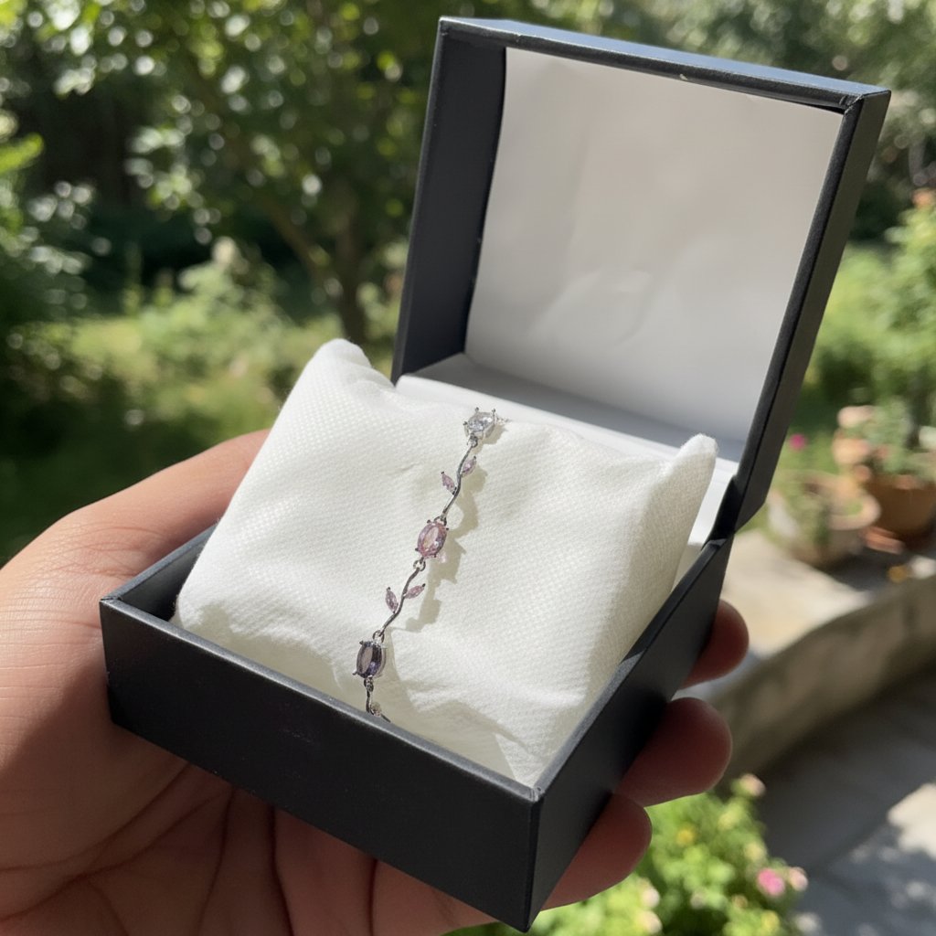 Blooming Vine Crystal Bracelet