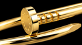 Luxury Screw-Inspired Gold Bangle Bracelet – Minimalist Statement Jewelry